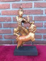 antieke Thaise houten sculptuur, Ophalen of Verzenden