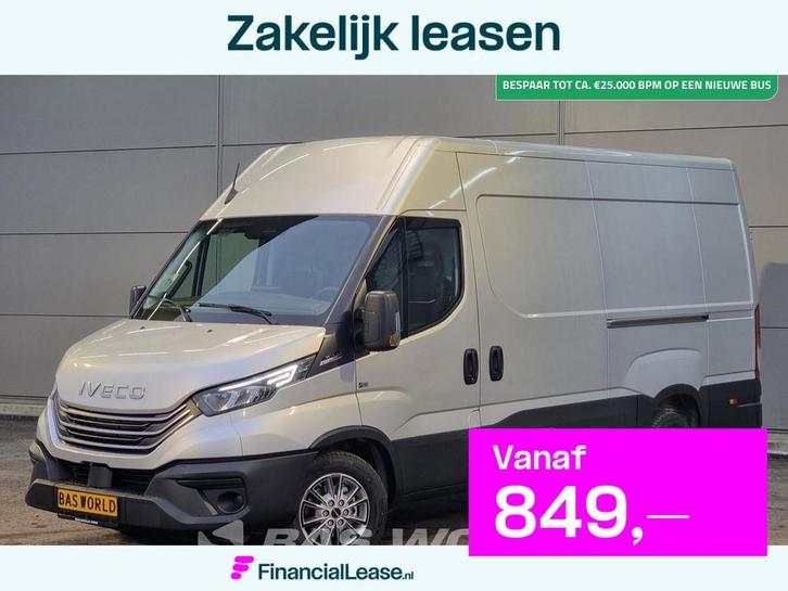 Iveco Daily 35S21 3.0L Automaat 2x Schuifdeur 210PK L3H2 202, Auto's, Bestelauto's, Bedrijf, Lease, Financial lease, Achteruitrijcamera