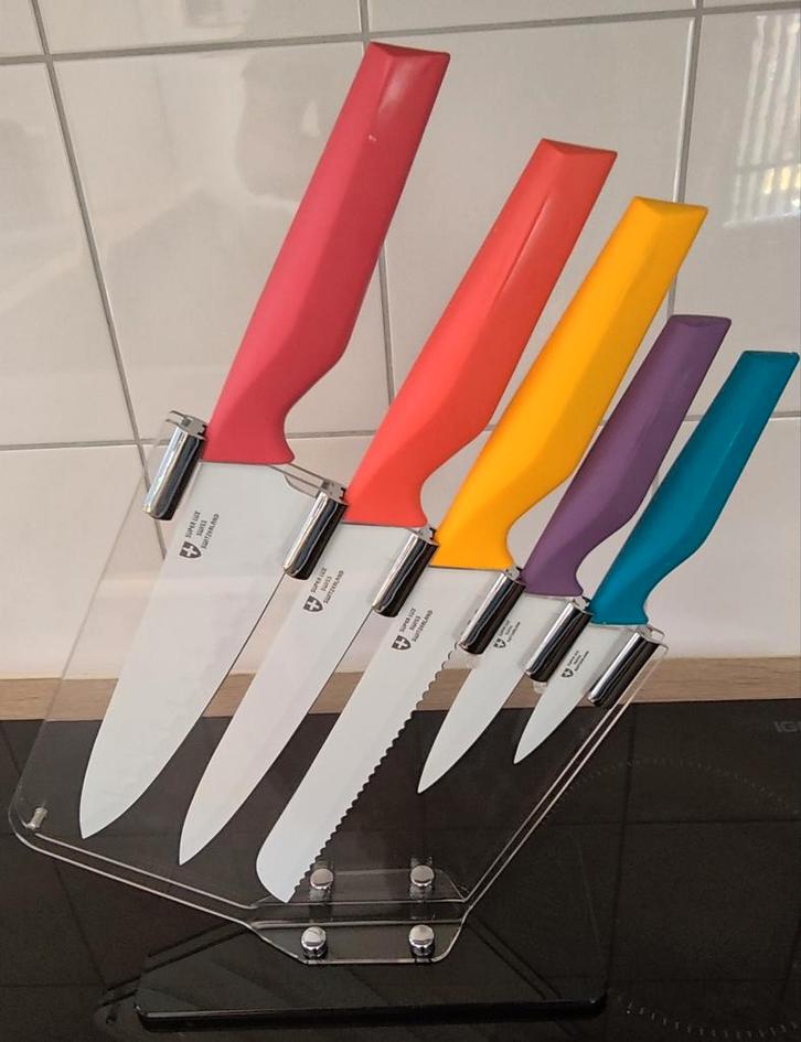 Swiss Line Messenset - 5-delig RVS, Huis en Inrichting, Keuken | Bestek, Nieuw, Bestekset, Rvs of Chroom, Ophalen of Verzenden