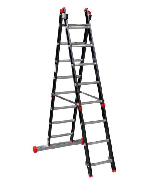 (NIEUW) Reformladder Alga 2x 8 MRL208, Doe-het-zelf en Verbouw, Ladders en Trappen, Nieuw, Ladder, 4 meter of meer, Opvouwbaar of Inschuifbaar