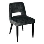 6x PTMD Jip Eetkamerstoelen - Antraciet Velvet -Nieuw staat, Huis en Inrichting, Stoelen, Ophalen, Overige kleuren, Nieuw, Stof