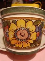 Vintage Emsa bloempot, Kunststof, Rond, Ophalen of Verzenden, Minder dan 40 cm