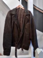 Vintage Bruin Leren Bikerjack XXL, Ophalen of Verzenden, Gedragen, Overige maten, Bruin
