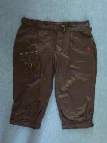  Nieuwe bruine capri broek met veel zakken, maat 48 beschikbaar voor biedingen