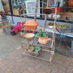 Franse brocante etagere plantenrek, Ophalen, Zo goed als nieuw