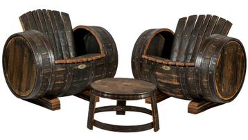 Houten Meubels | Loungesets |  Stoelen van houten vaten beschikbaar voor biedingen