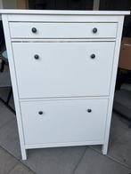 Witte schoenenkast met 2 vakken - 89x30x127cm, Huis en Inrichting, Kasten | Schoenenkasten, Ophalen, Zo goed als nieuw