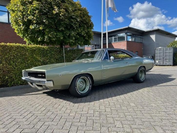 68 Dodge Charger 440 7.2L V8 AUT, Auto's, Dodge, Bedrijf, Charger, Sportstoelen, Benzine, Coupé, Automaat, Geïmporteerd, Groen