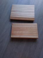Houten Armleuning Dienblad - Set van 2, Huis en Inrichting, Woonaccessoires | Overige, Ophalen of Verzenden, Zo goed als nieuw