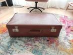 Vintage bruine koffer, Ophalen, Overige materialen, Minder dan 50 cm, Gebruikt
