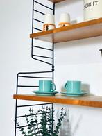 Vintage modulair wandrek Nisse String jaren 50/60 Zweden, Ophalen, Met plank(en), Gebruikt, Minder dan 150 cm