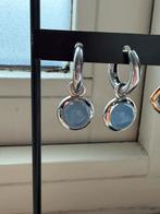 Ti Sento oorbellen met blauwe hangers, Sieraden, Tassen en Uiterlijk, Oorbellen, Verzenden, Zo goed als nieuw, Blauw, Zilver