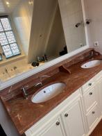Twee badkamermeubels met wasbakken en kranen, Ophalen, Gebruikt, 100 tot 150 cm, Minder dan 100 cm