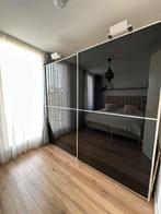 Moderne kledingkast met spiegeldeuren, Huis en Inrichting, 200 cm of meer, Ophalen of Verzenden, Zo goed als nieuw, Metaal