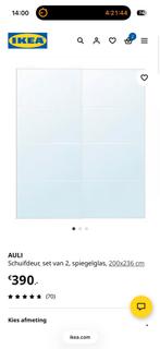 kea Pax schuifdeurset auli glas 200cm x 236cm, Ophalen, 50 tot 100 cm, Zo goed als nieuw, Minder dan 100 cm