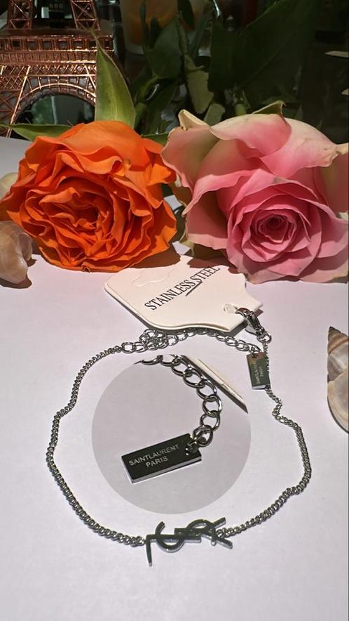 Nieuwe YSL armband / stainless steel, Sieraden, Tassen en Uiterlijk, Armbanden, Nieuw, Staal, Zilver, Ophalen of Verzenden