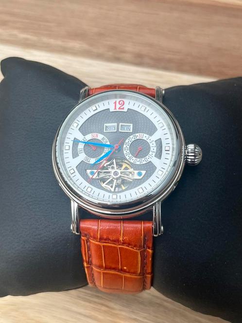 Seagull tourbillon, Sieraden, Tassen en Uiterlijk, Horloges | Antiek, Overige merken, Staal, Onbekend, Met bandje, Ophalen