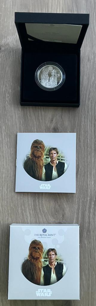 Zilveren 1 ounce munt Star Wars in gelimiteerde oplage (2) beschikbaar voor biedingen