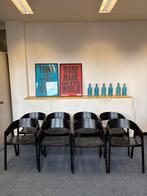 Zwarte Muuto stoelen 4 (of 8) stuks, Huis en Inrichting, Ophalen, Gebruikt, Zwart, Hout