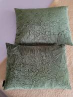 Groene sierkussens, Ophalen, Zo goed als nieuw, Groen, Vierkant
