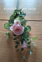 Kunstbloemen Bruiloft Pakket - Eucalyptus, Roos, Gipskruid, Ophalen of Verzenden