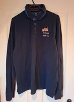NZA New Zealand Auckland heren longsleeve polo maat L, Maat 52/54 (L), Blauw, Ophalen of Verzenden, Zo goed als nieuw