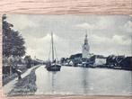 Rotterdam Overschie Gezicht op schip en toren 1909, Ophalen of Verzenden, Voor 1920, Gelopen, Zuid-Holland