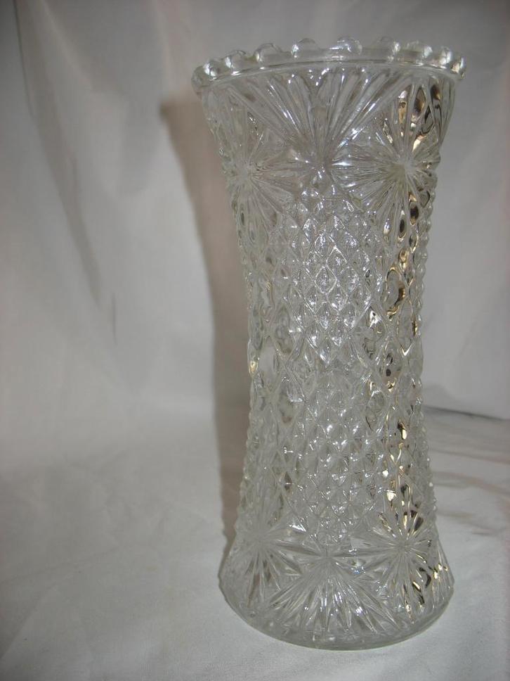 Glazen Kristallen Bewerkte Vaas Styria Colection, Antiek en Kunst, Antiek | Glas en Kristal, Ophalen