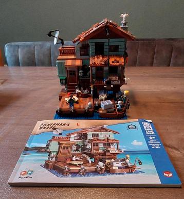 3 mini lego vissers huisjes. (Geen echte lego) beschikbaar voor biedingen