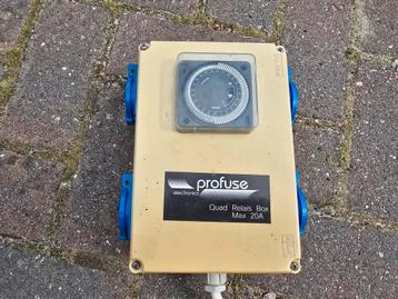 Electronics Profuse quad relais box. Tijdschakelaar. beschikbaar voor biedingen