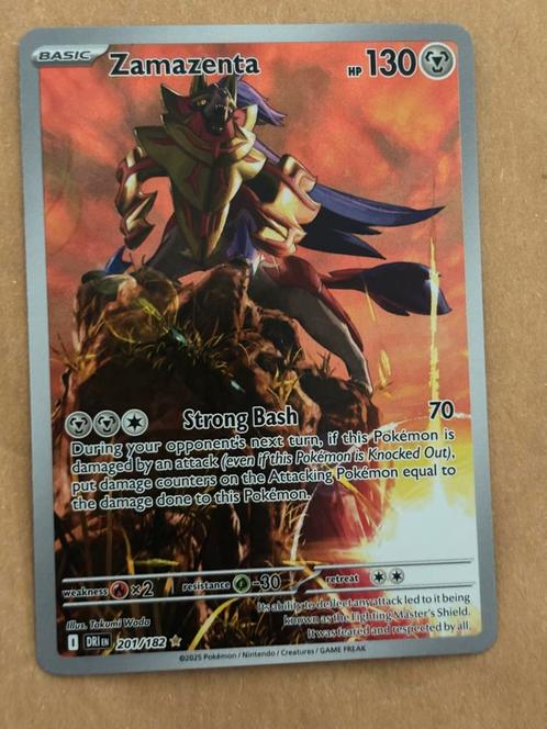 Zamazenta 201/182 NM, Hobby en Vrije tijd, Verzamelkaartspellen | Pokémon, Nieuw, Losse kaart, Ophalen of Verzenden