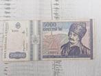 Roemeense 5000 Lei Bankbiljet 1993, Ophalen of Verzenden, Overige landen, Los biljet