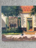 Schilderij van een huis, Antiek en Kunst, Ophalen of Verzenden