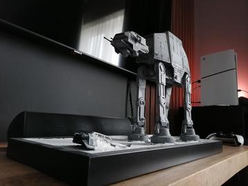 Star Wars ESB AT-AT & Snowspeeder diorama model