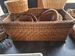 Rieten manden diversen, Huis en Inrichting, Woonaccessoires | Schalen en Manden, Ophalen, Rond, Riet