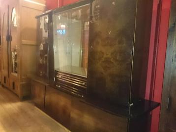 Uniek hoogglans wandmeubel kast of bergmeubel echt vintage   beschikbaar voor biedingen