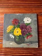 Vintage crisisschilderijtje – bloemstilleven (jaren 30), Antiek en Kunst, Ophalen of Verzenden