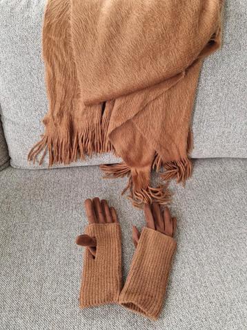 Sjaal met handschoenen set beschikbaar voor biedingen