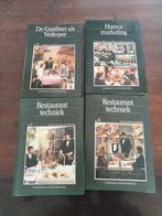 Horeca marketing, restaurant techniek, boeken set 4 stuk., Boeken, Ophalen of Verzenden, Zo goed als nieuw