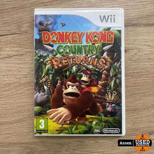 Donkey Kong Country Returns Wii, Spelcomputers en Games, Games | Nintendo Wii, Zo goed als nieuw