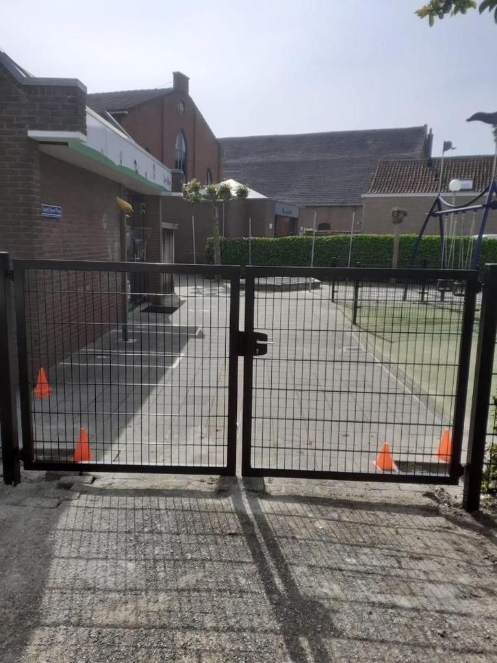 PRO Dubbele poorten NIEUW 160 cm Hoog COMPLEET, Tuin en Terras, Tuinpoorten, Nieuw, Draaipoort, IJzer, 150 tot 200 cm, 200 cm of meer