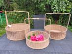 Gave grote rotan manden, in 3 maten NIEUW, Mand, ., Rond, Nieuw