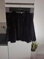 Prachtig, zwart, imitatie bont / teddy jasje, H&M Divided, L, H&M, Zwart, Maat 42/44 (L), Nieuw