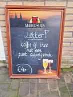 2 x krijtbord, horeca bord Maredsous abdijbier️️️️️️️☕️🍺, Reclamebord, Gebruikt, ., Ophalen of Verzenden
