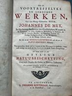 Oud antiek filosofie boek 1742 De Mey Wercken boekband, Antiek en Kunst, Antiek | Boeken en Bijbels, Ophalen of Verzenden
