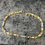14 karaat gouden armband massief schakel monte carlo, Sieraden, Tassen en Uiterlijk, Armbanden, Ophalen of Verzenden, Zo goed als nieuw