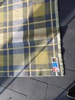 Vintage Dralon Plaid - Groen/Blauw, Gebruikt, 150 tot 200 cm, Vintage, Ophalen of Verzenden