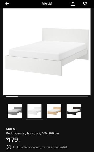 MALM Bed 160x200 cm - Wit met Lattenbodem - afbeelding 3