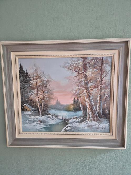 ORGINEEL Olieverf schilderij van G.Whitman., Antiek en Kunst, Kunst | Schilderijen | Klassiek, Ophalen of Verzenden