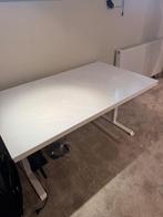Massief design bureau corian blad in marmerlook, Ophalen of Verzenden, Elektrisch, Zo goed als nieuw, Bureau